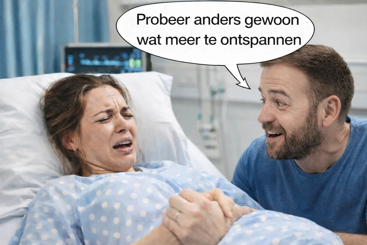 15 Dingen die je als partner beter niet kunt zeggen tijdens de bevalling