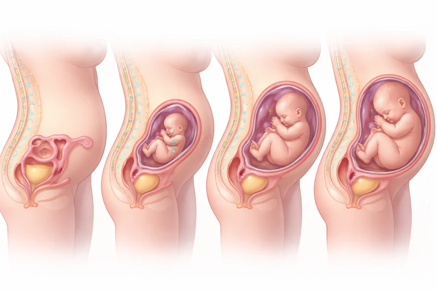 Je baarmoeder wordt groter en groter